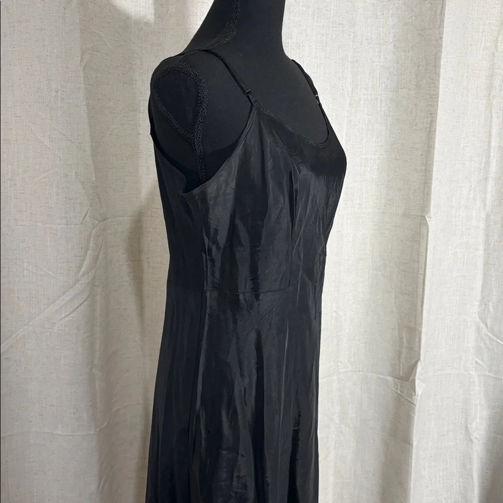 Vintage 40s/50s Black Taffeta Slip - Picture 4 of 7